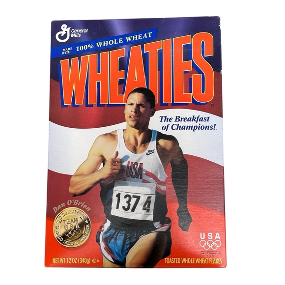 Nike Other - Wheaties Cereal Dan O’Brien USA Olympic Gold Medal Medalist 1996 Original Box